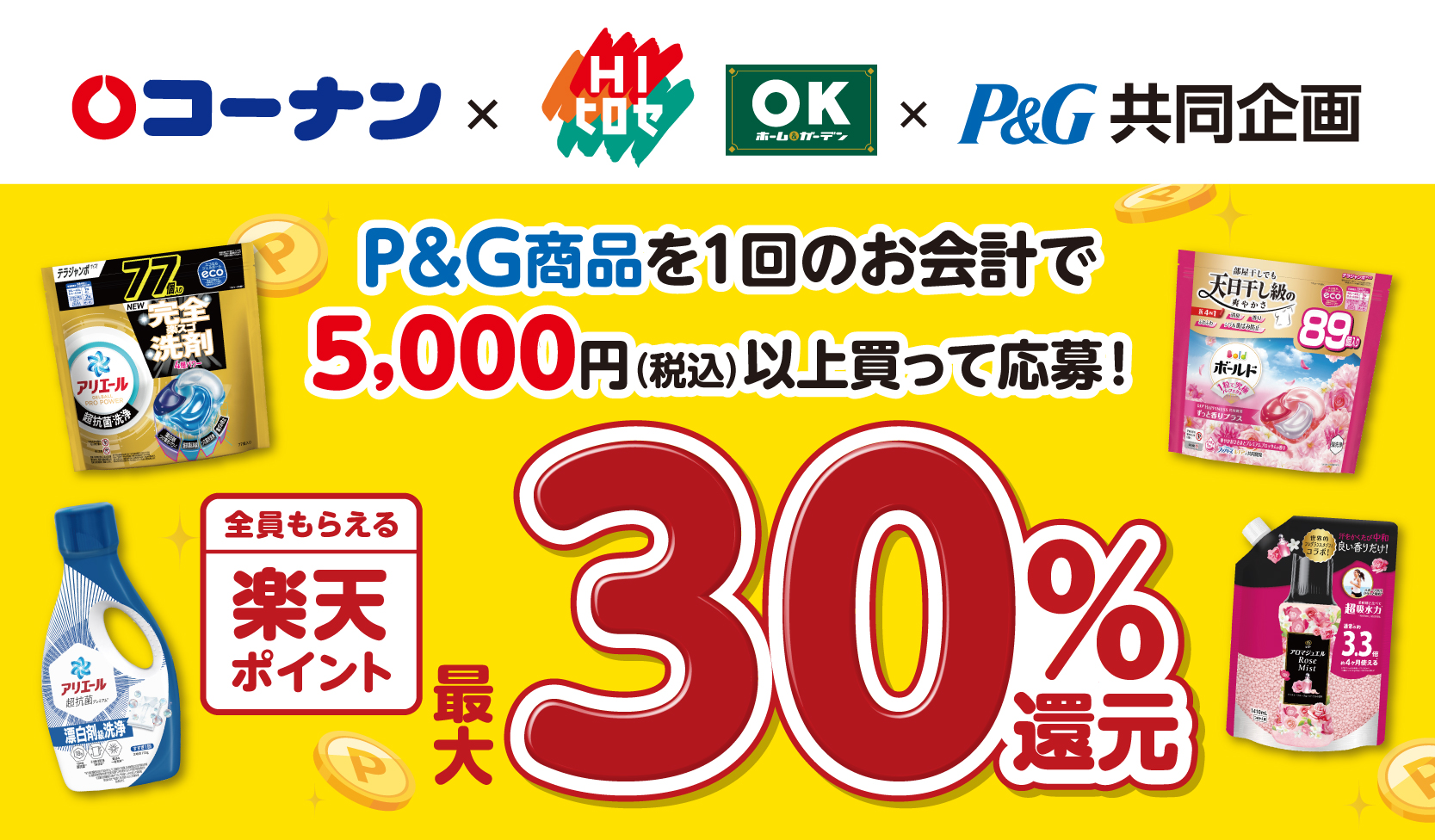 コーナン限定！楽天ポイント最大30％還元キャンペーン