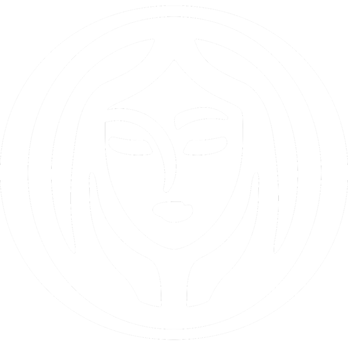 Olay Madonna Icon - simplified face in a circle