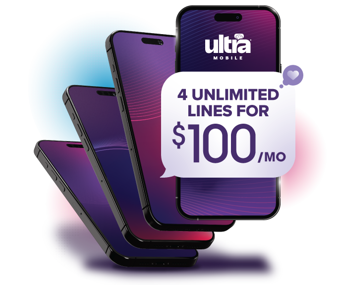 4 Unlimited Lines for $100/mo