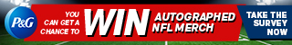 Banner with details of sweepstakes